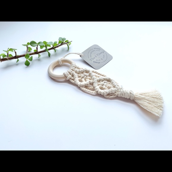 Boho Baby Macrame Teether - Picture 4 of 4
